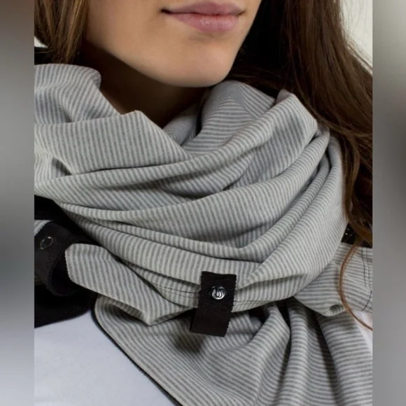 A set of 2 Convertible Lululemon and Ivivva Scarfs